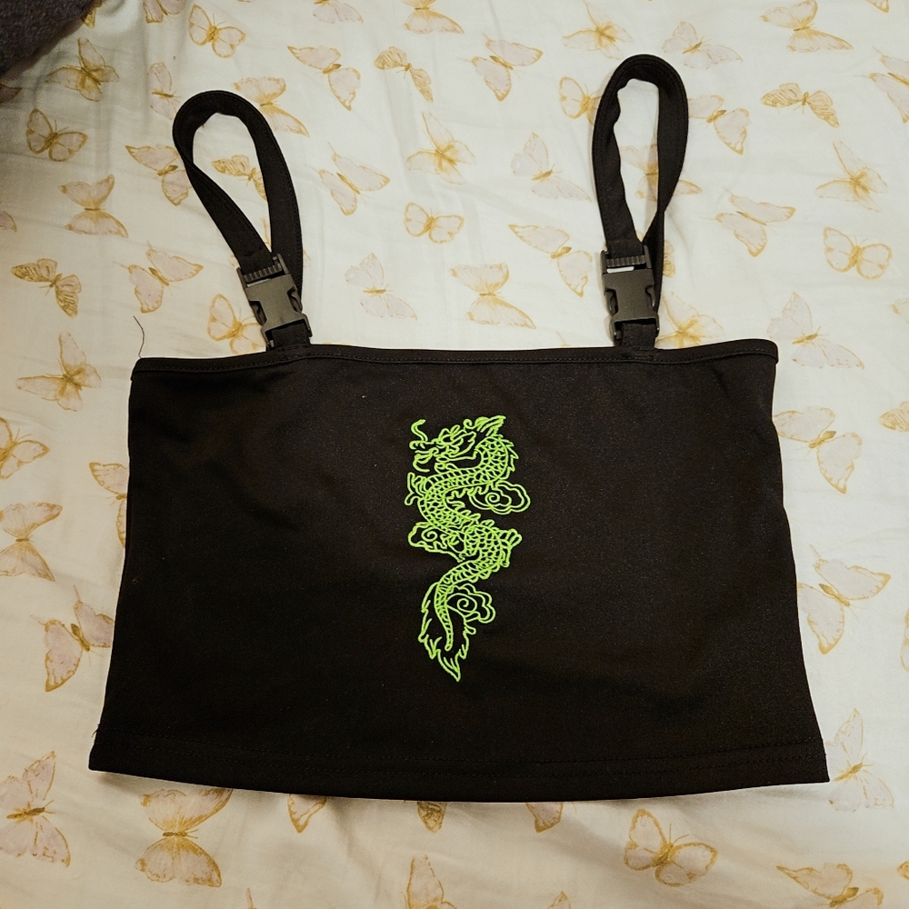 Dragon Buckle Crop Top
